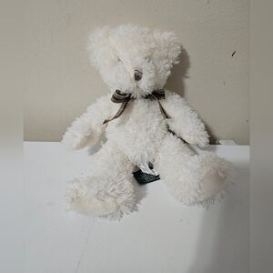 Russ Berrie NINA BEAR 14in  Plush Cream White